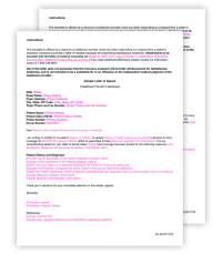 FASENRA Sample Letters of Appeal