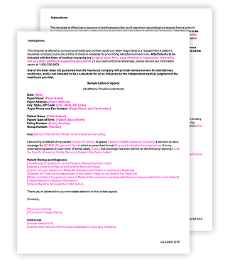 FASENRA Sample Letters of Appeal
